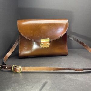 Vintage Amiiet Burgundy Leather  Bag Truly Unique‎ 70s